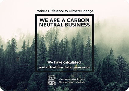 We are Carbon neutral