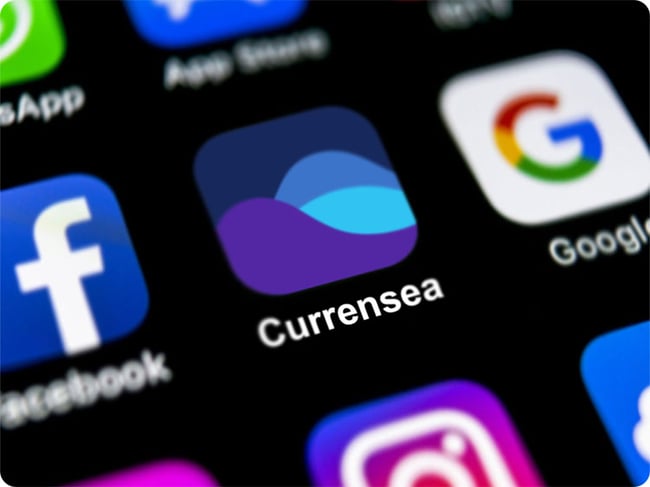 Manage your donations using the Currensea App