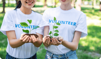 Reforestation volunteers
