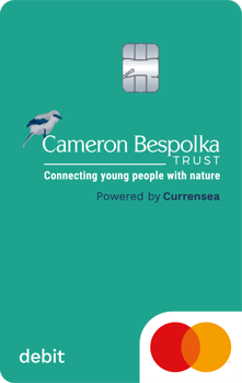 Cameron Bespolka Trust charity debit card