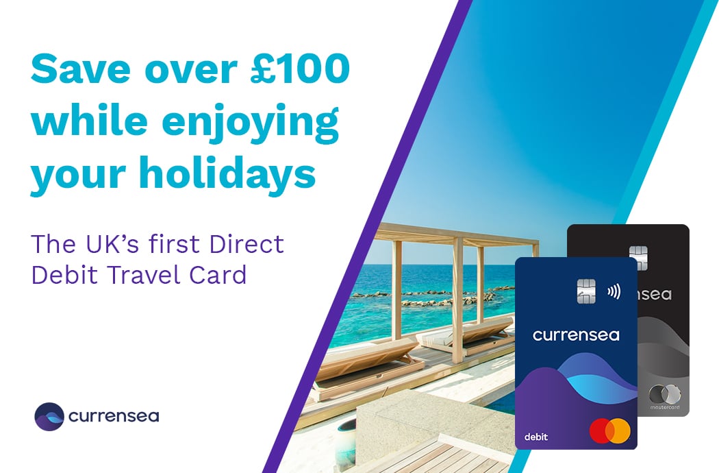 Currensea the UK's best rated travel debit card