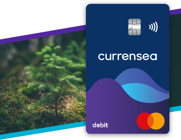 The Currensea travel debit card, the the travel card that gives back