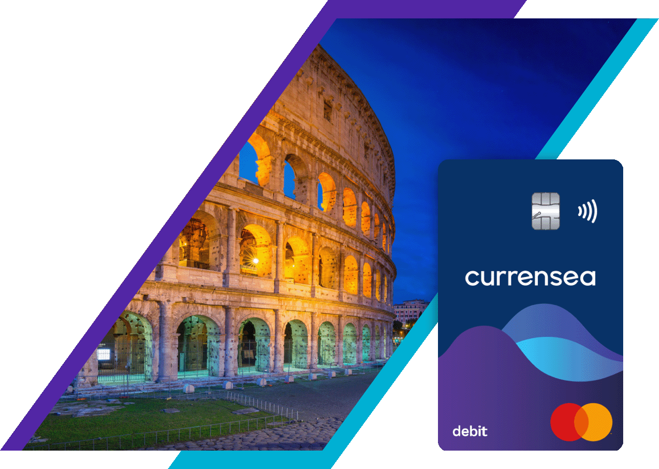 Save over £75 visiting Rome with your Currensea travel debit card