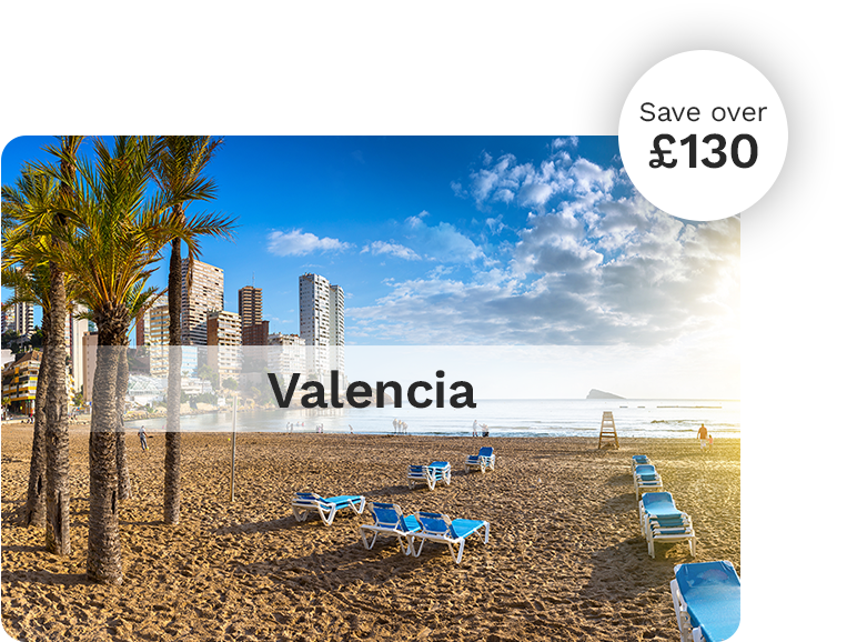 Save over £130 visiting Valencia